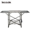 Lecoule Take Along Grill Stand Portable Grill Stove Stainless Steel Cover Folding Material Type grill